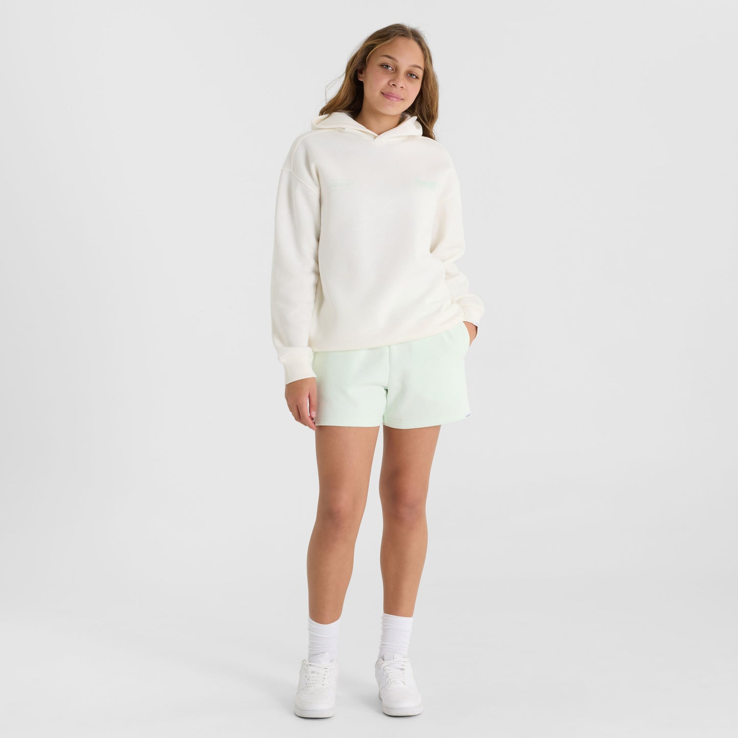 Light Green Side Stripe Shorts